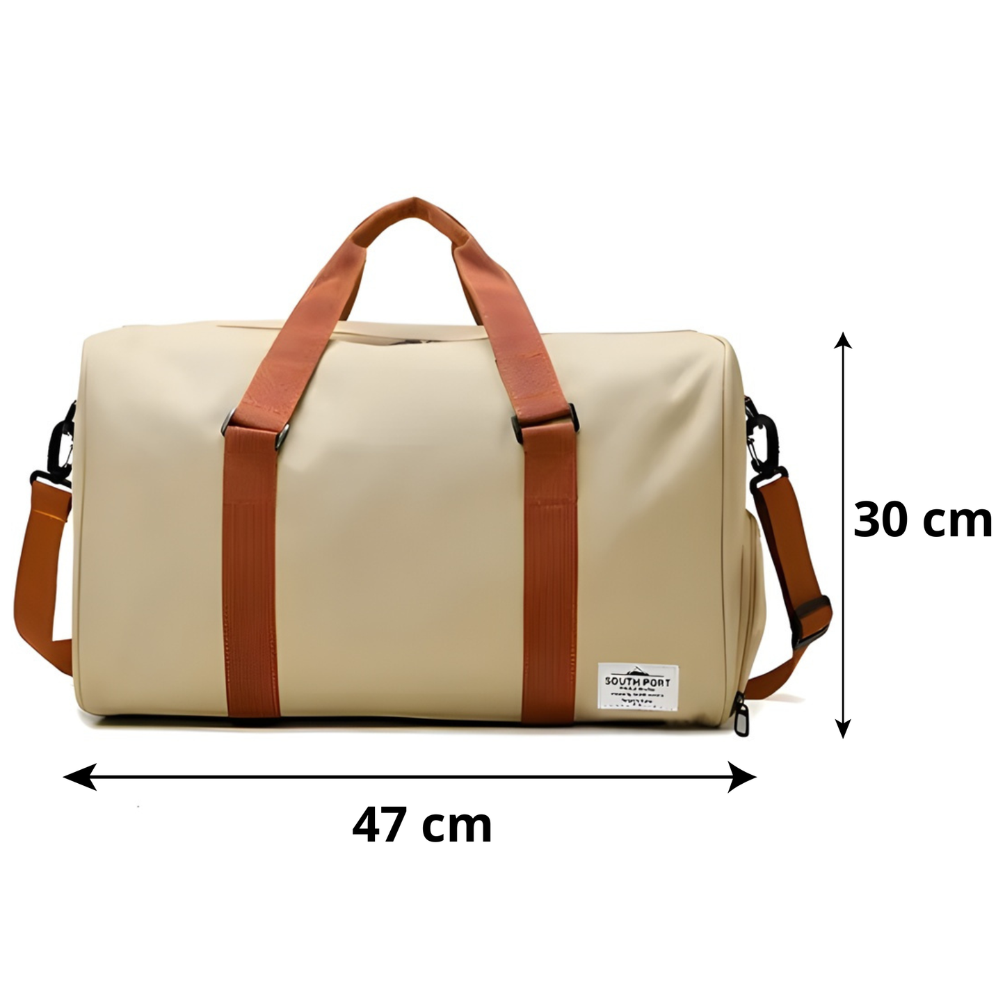 Bolso De Mano Color Beige