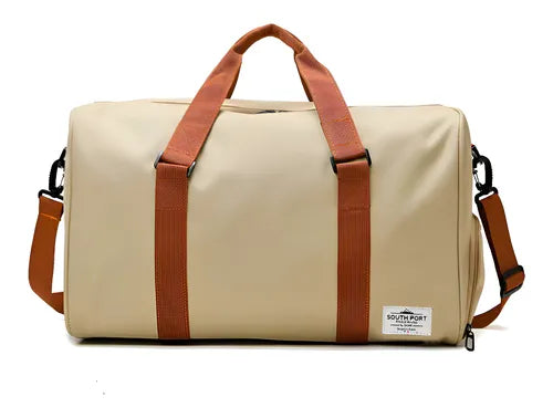 Bolso De Mano Color Beige
