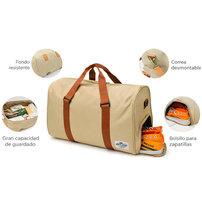 Bolso De Mano Color Beige